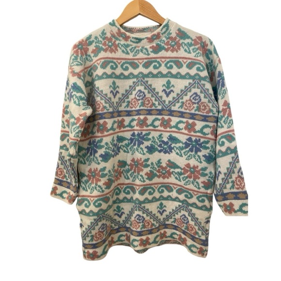 Dana Scott Vintage USA Cottage Core Acrylic Sweater - Picture 4 of 9